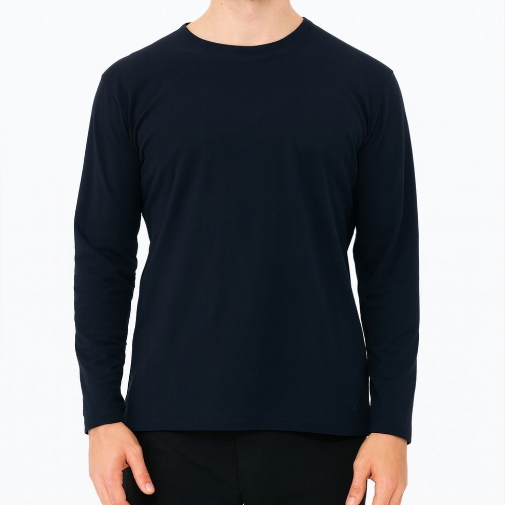 Banana Republic Mens Black Long Sleeve Size M Preppy Basics Minimalist Casual